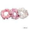Flamingo Satin Scrunchies - Set of 3
