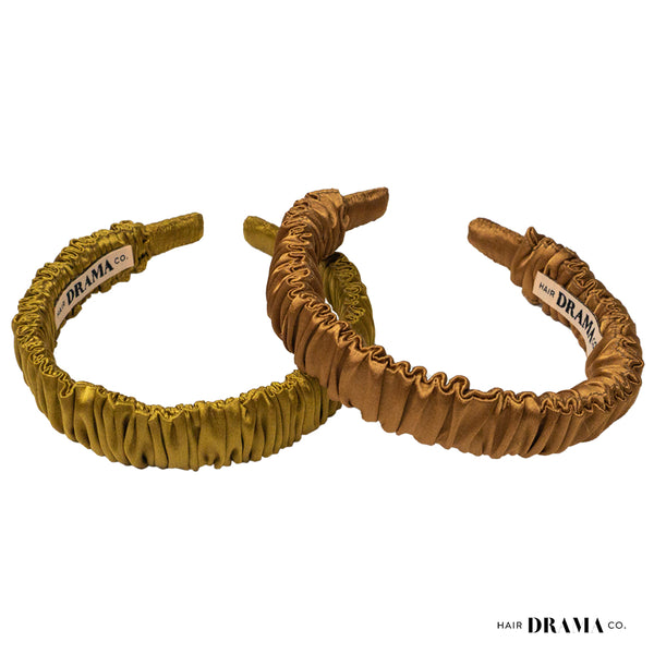 Lucy Headband - Brown & Gold