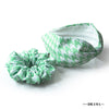 Houndstooth Headband & Scrunchie Set - Green