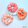 Rose Satin Scrunchies - Set of 3