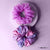 Lilac Tie-Dye Scrunchies - Set of 2