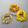 Shades of Tan Satin Scrunchies - Set of 3