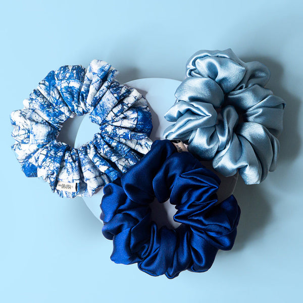No Monday Blues Scrunchies - Set of 3