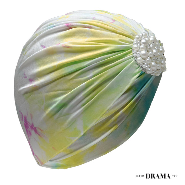 Tie And Dye Turban -Yellow