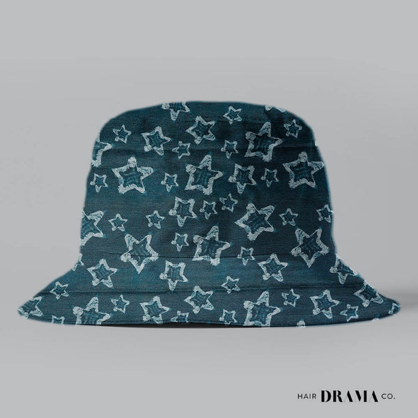 Denim Print Bucket Hat