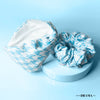 Houndstooth Headband & Scrunchie Set - Blue