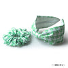 Houndstooth Headband & Scrunchie Set - Green