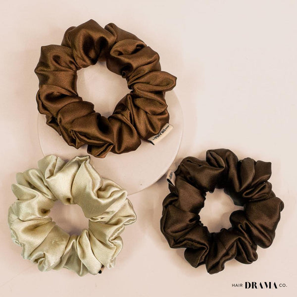 Neutral Scrunchies- I - Set of 3