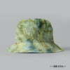 Marbled Satin Bucket Hat - Sage Green