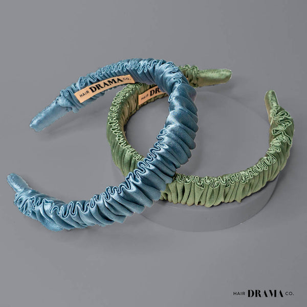 Lucy Headband - Sage & Blue
