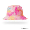 Kids Tie-Dye Bucket Hat - Pink & Blue