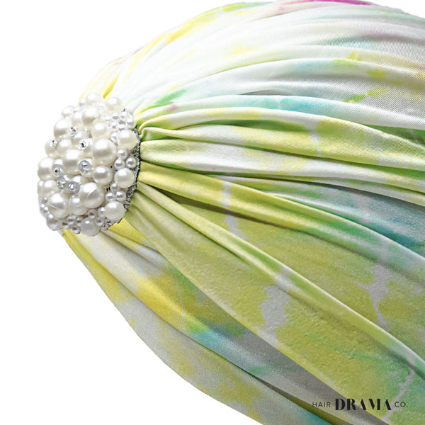 Tie And Dye Turban -Yellow
