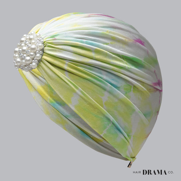 Tie And Dye Turban -Yellow