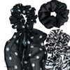 Monochrome Scrunchies - Set of 3