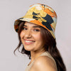 Abstract Print Bucket Hat - Yellow & Orange