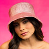 Crystal Bucket Hat - Shades of Pink