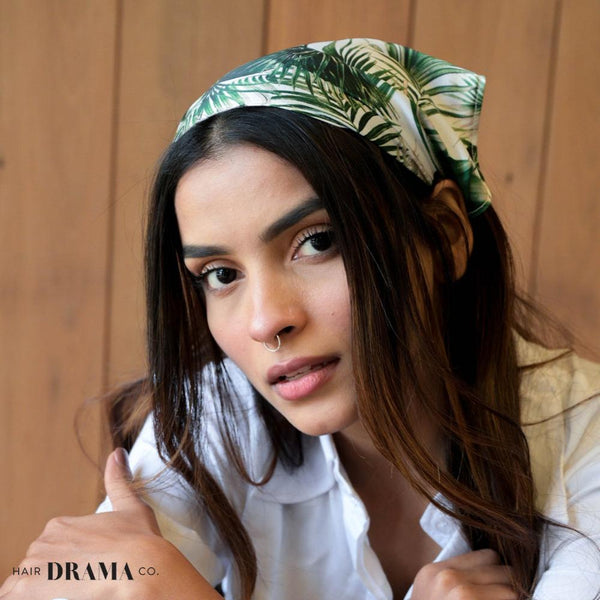 Tropical Headscarf Headband with elastic