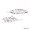 Shell & Pearl Embellished Hair Pins - Set of 2 - Silver