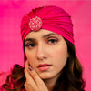 Embellished Turban - Hot Pink
