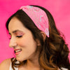 Nemo Knotted Embellished Hair Band for Women - Candy Pink