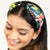 Tropical Knotted Headband - Black