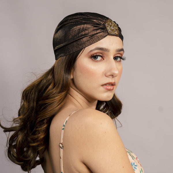 Metallic Turban - Bronze