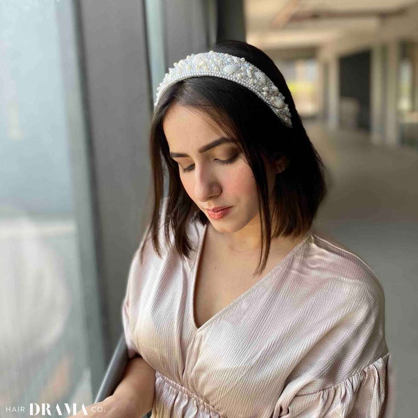 Shell & Pearl Flat Band - Blue