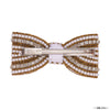 Embellished Hair Bow Alligator Clip - Gold