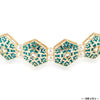 Emerald Gold Plated Hair Band with White Pearls