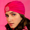 Embellished Turban - Hot Pink