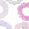 Luxury Scrunchies Set of 5 with Free Pouch - Holographic Gift Set