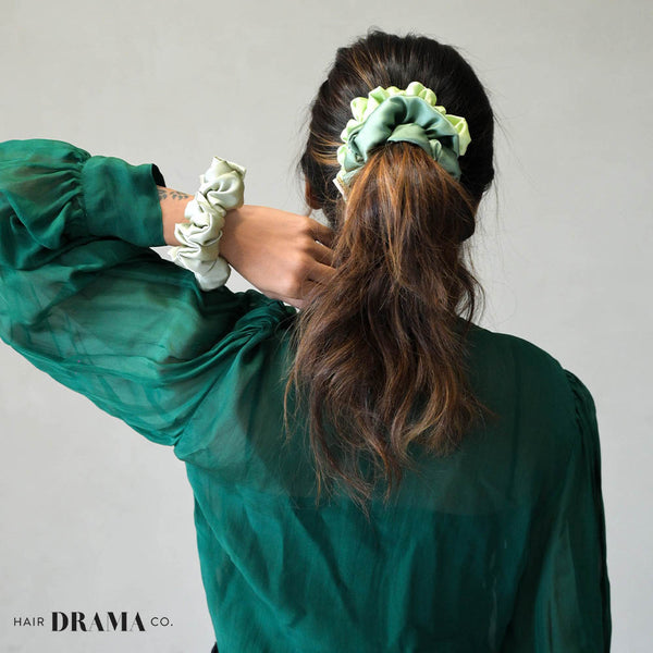 Quartz Satin Scrunchies - Set of 3