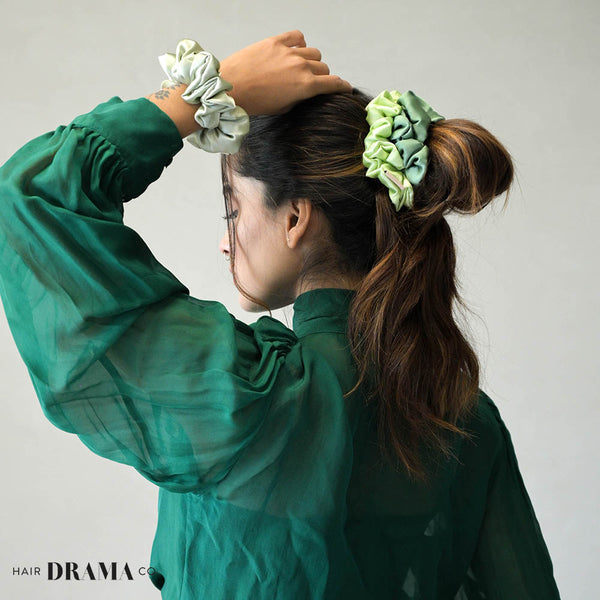 Quartz Satin Scrunchies - Set of 3