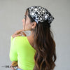 Monochrome Headscarf Headband with elastic