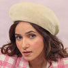 Off-white Wool Beret