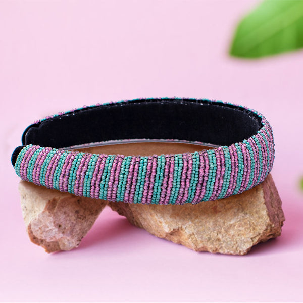 Candy Beaded Headband-Broad