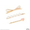 HDC X Emily In Paris Heart & Bow Hair Pins - Set of 3 - Pink