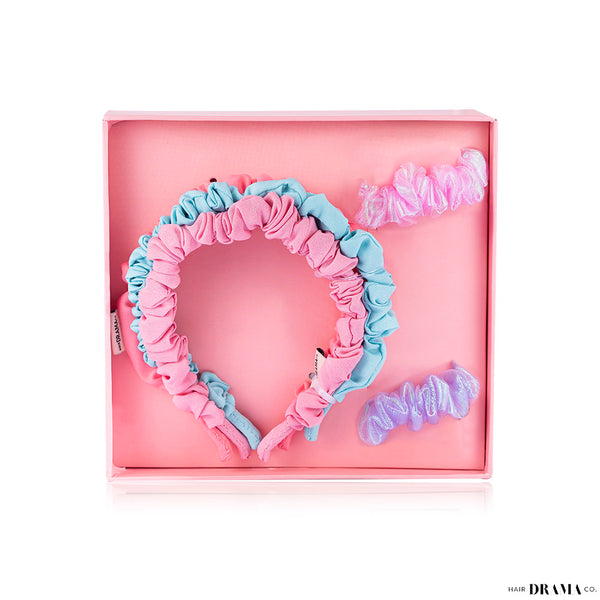 Rainbow Gift Box with 3 Hair Bands and 2 Scrunchies