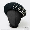 HDC X Emily In Paris Black Beret with Pearls, Crystals & Heart Charm