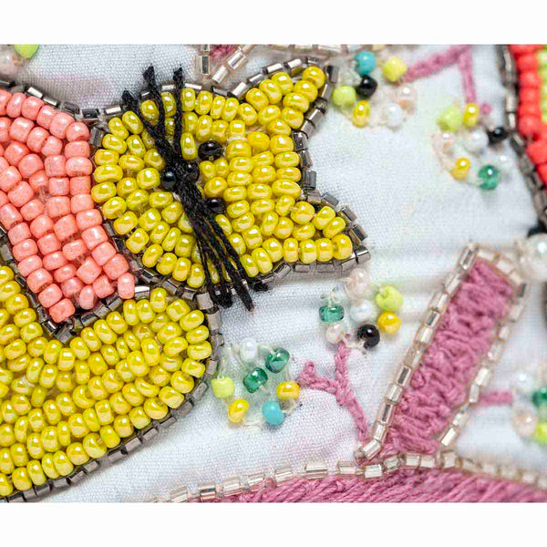 Nutty Love Knotted Headband-White & Yellow