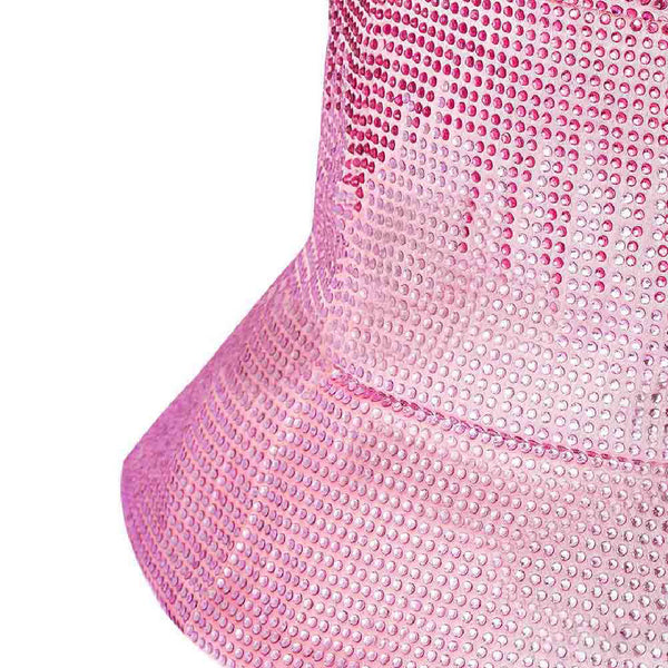 Crystal Bucket Hat - Shades of Pink