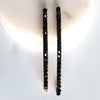 Black Crystal Pin- Set of 2