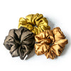 Autumn Silk Satin Scrunchies - Set of 3