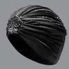 Embellished Turban with Sequins - Black