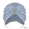 Metallic Turban - Cadet Grey