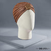 Shimmer & Glitter Turban - Brown