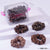 Luxury Scrunchies Set of 4 with Free Pouch - Brown Crystal Gift Set