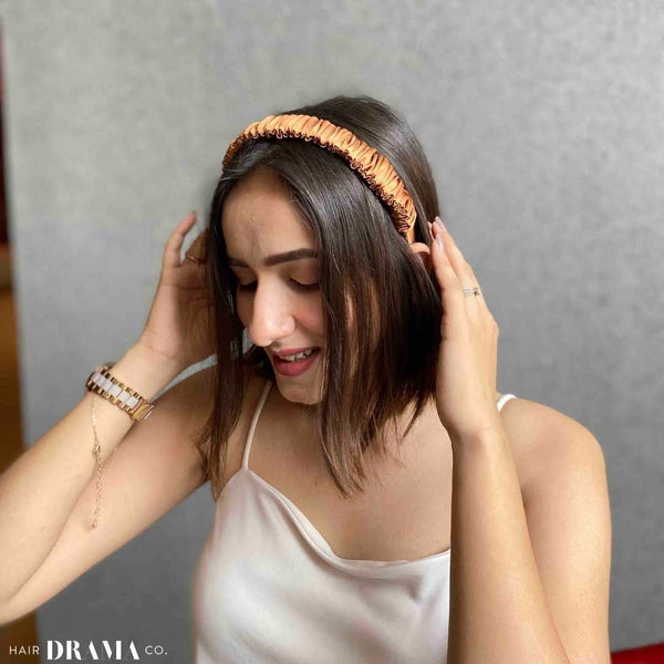 Lucy Headband - Brown & Gold