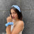 Houndstooth Headband & Scrunchie Set - Blue