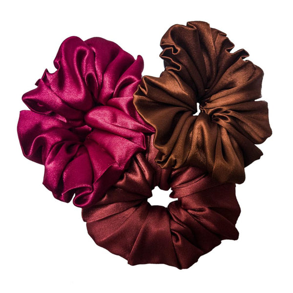 Ruby Scrunchies Set - Set of 3